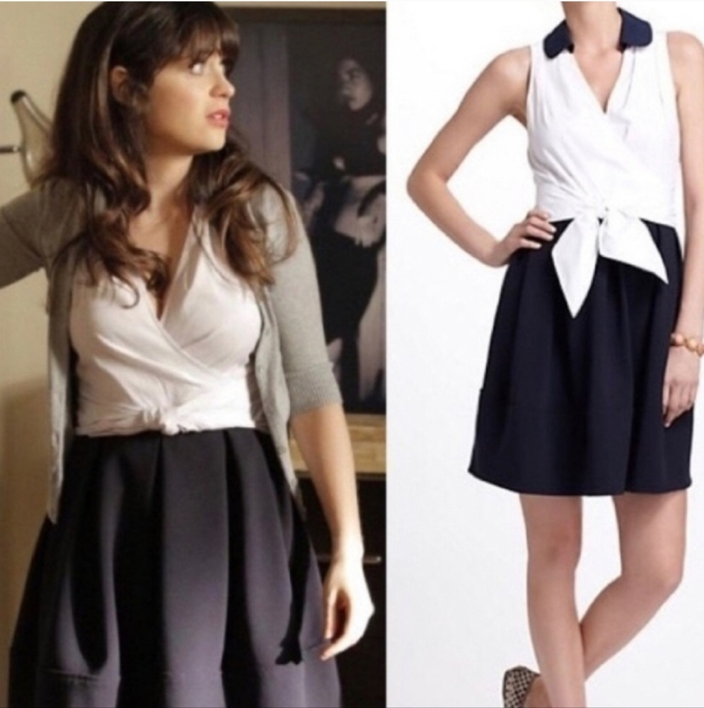 Leifnotes Anthropologie Daytripper Navy White Fit & Flare Dress Women's 2 sailor